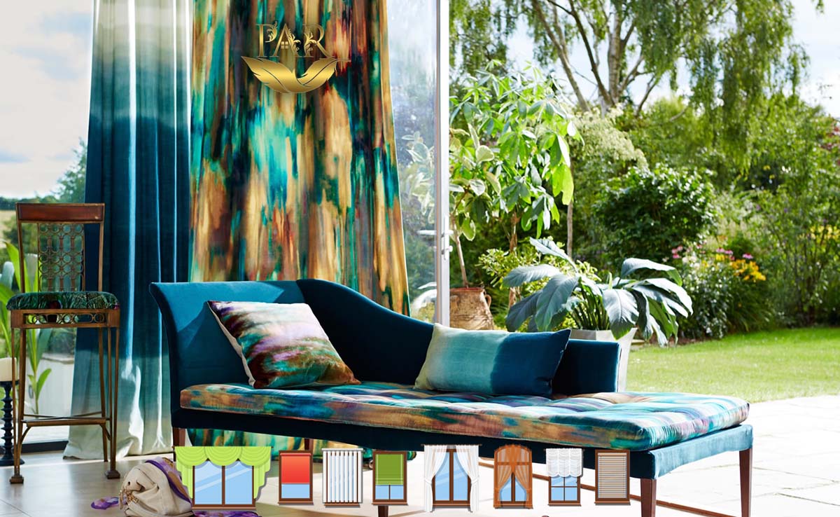 آشنایی با انواع پرده به صورت تصویری